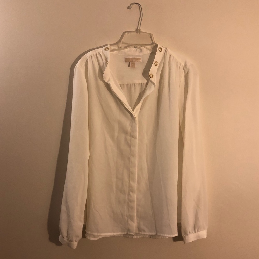 Micheal Kors Grommet Neck Blouse